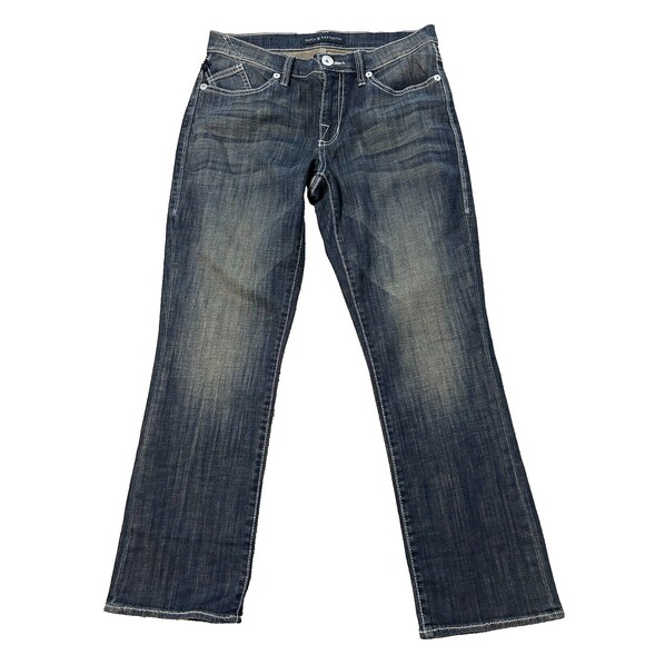 Rock & Republic Women's Jeans Kendall Size 10  30x27 Embroidery Dark Wash - Picture 3 of 8